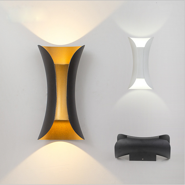 Moderna applique da parete a LED Up Down Lighting Long Sconce Fixture Mount Indoor Outdoor Home Room Camera da letto Illuminazione dell'hotel Decorazione