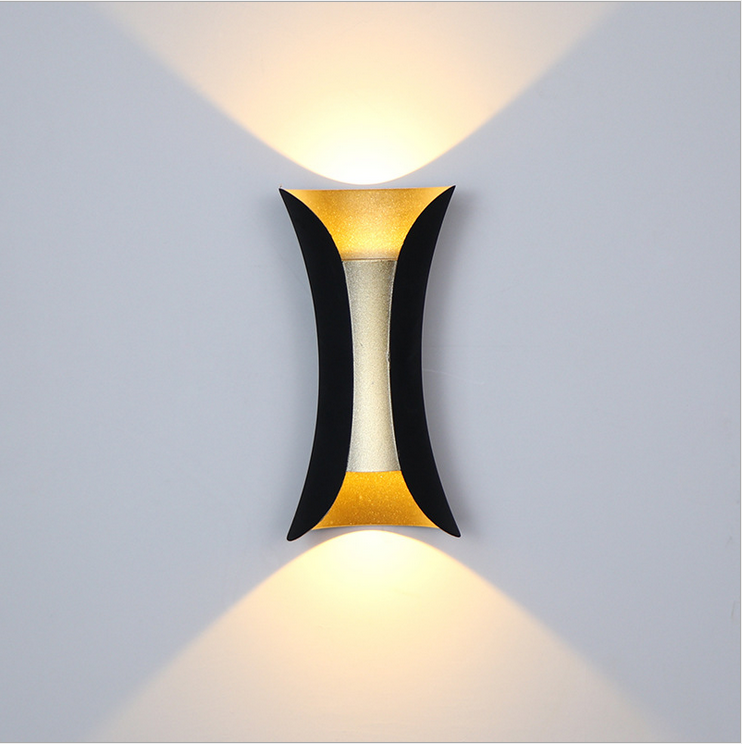 Lampada da parete da giardino IP65 Lampada da parete a LED impermeabile per esterni 10W AC 110V 220V Illuminazione su e giù Colore bianco Ambiance Appear