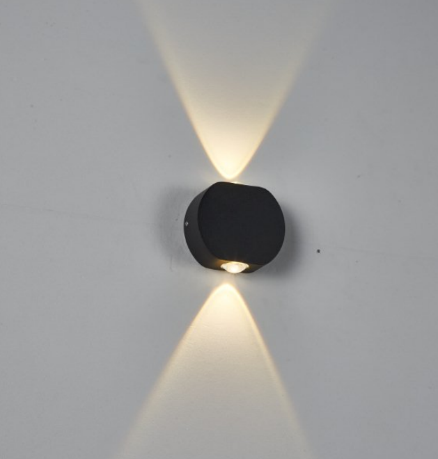 Lampada da parete a LED da esterno 4W su e giù in alluminio Applique da parete da giardino a LED