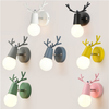 Applique da parete a LED orientabili nordiche cartone animato colorato corna di cervo camera da letto applique da lettura a parete illuminazione per camera dei bambini E27