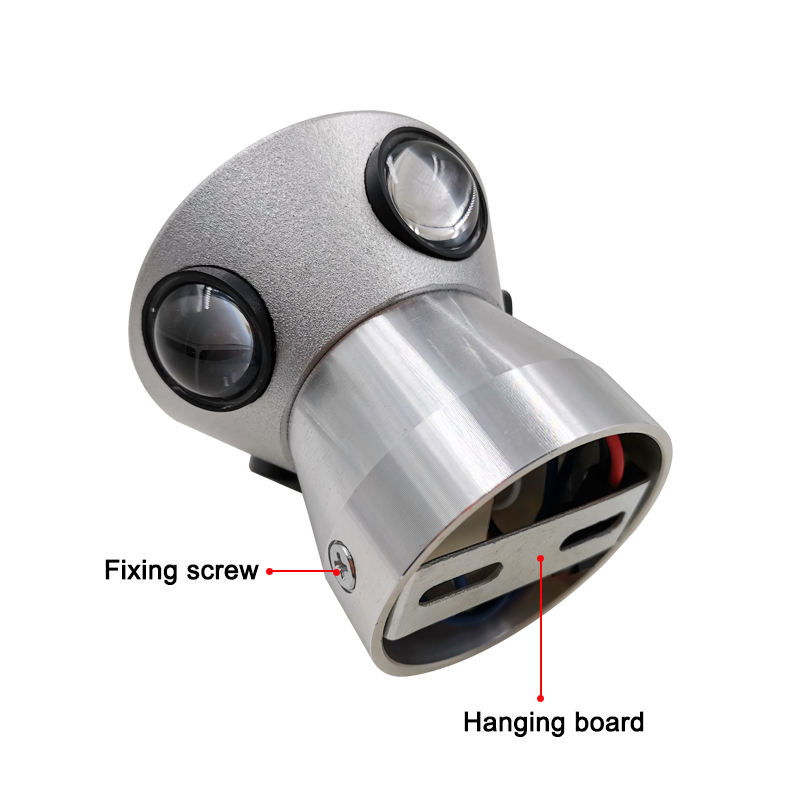 3W 4W 5W LED Applique da parete in alluminio Lampada da comodino rotonda Camera da letto Applique Apparecchio di illuminazione a parete