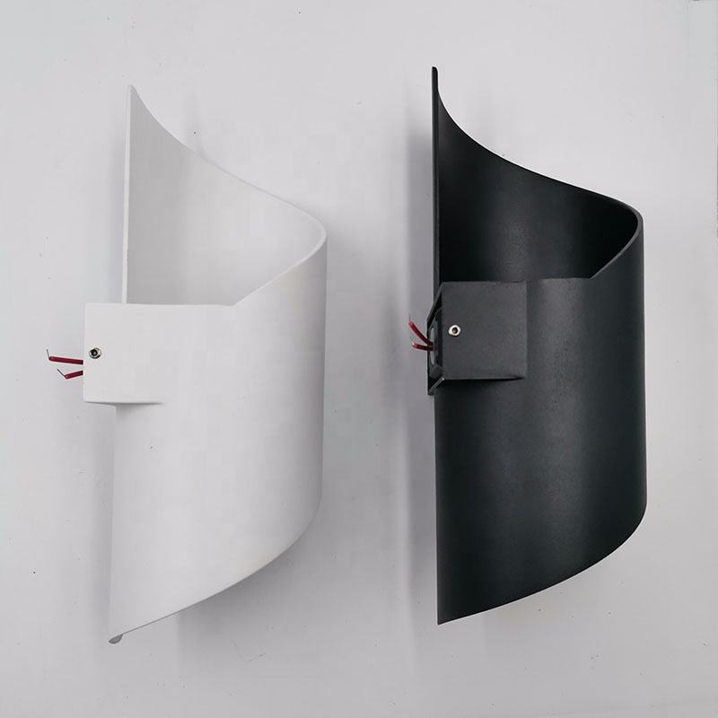 12W Forma curva Facile installazione a parete Luce Ktv Villa Decorazione Cortile Balcone Piazza Porta Scale Lampade da parete