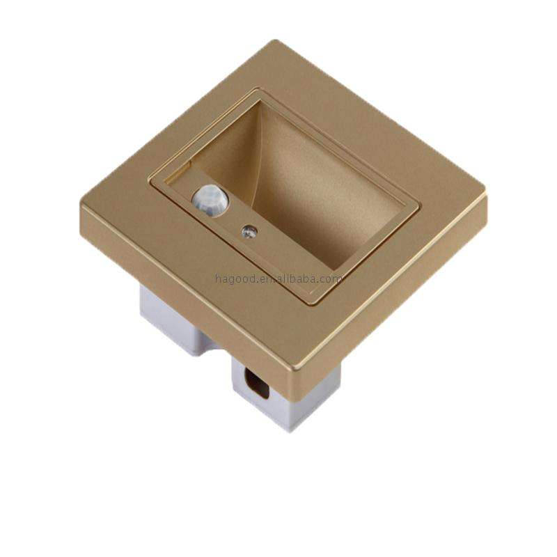Prezzo di fabbrica economico Rilevatore di movimento PIR + sensore di luce LED da incasso per scale con prezzo