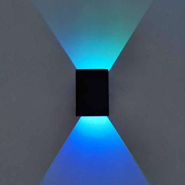 5W RGB con Controllerpower Effectiency AC85-265V Lampada da parete su e giù per soggiorno dal design moderno e semplice
