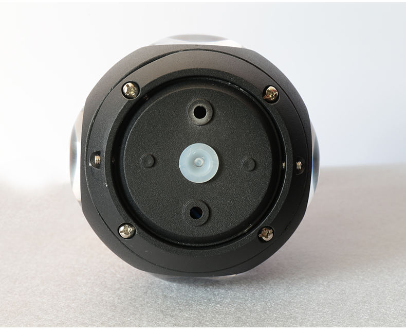 Lampada da parete a LED Lampada da parete impermeabile rotonda a quattro lati nera di alta qualità da 12 W per esterni per giardino decorativo colorato su e giù