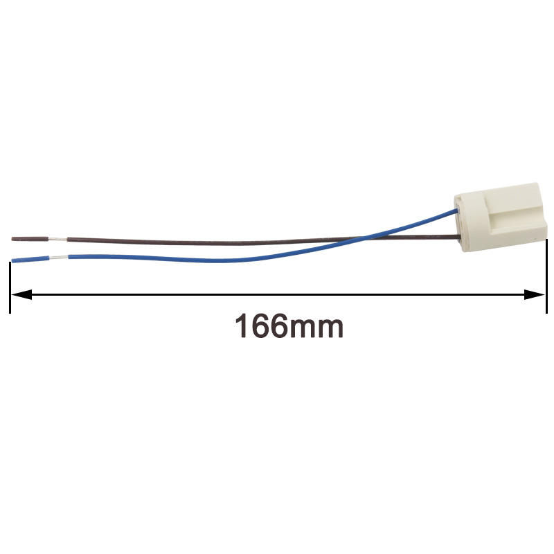 Base della lampada a LED G9 di alta qualità 250V 2A 18cm Portalampada alogeno tipo G9 in ceramica per lampadina a LED G9