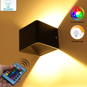 Applique da parete per camera d'albergo Scala economica Applique da parete a led Applique moderne per interni Quadrati a parete E-commerce RGB Club Novità KTV