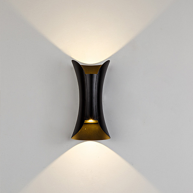 Lampada da parete in alluminio moderna e semplice Lampada da trucco a vita piccola impermeabile per esterni