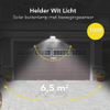 Lampada da esterno solare con sensore di movimento - 97 LED - Luce bianca - Illuminazione da giardino a energia solare - Impermeabile IP65