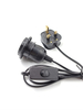 Spina a filo Portalampada di sale dell'Himalaya Spina Accessori per lampade da tavolo 301 303 Interruttore Interruttore dimmer Spina EU/AU/EU Spina a tre poli Portalampada E27