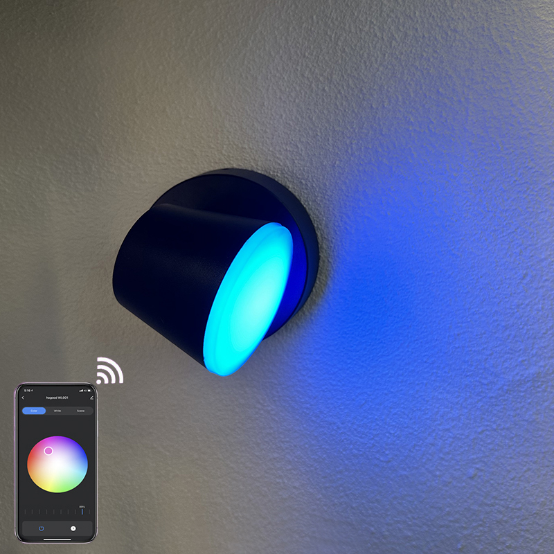 9W luci a led di controllo app luci a led controllate da app luce a led controllo app LED Lampada da parete a forma di tazza da tè Lampada da parete intelligente Lampada da parete di controllo APP