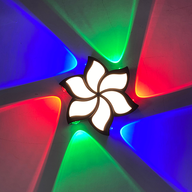 10W 12W Lampada da parete a fiore Lampada da parete a led per esterni Lampada da parete per esterni Illuminazione a led Applique da parete a led Lampada da parete a led moderna per esterni Applique da parete a led Luci Lampada da parete di loto