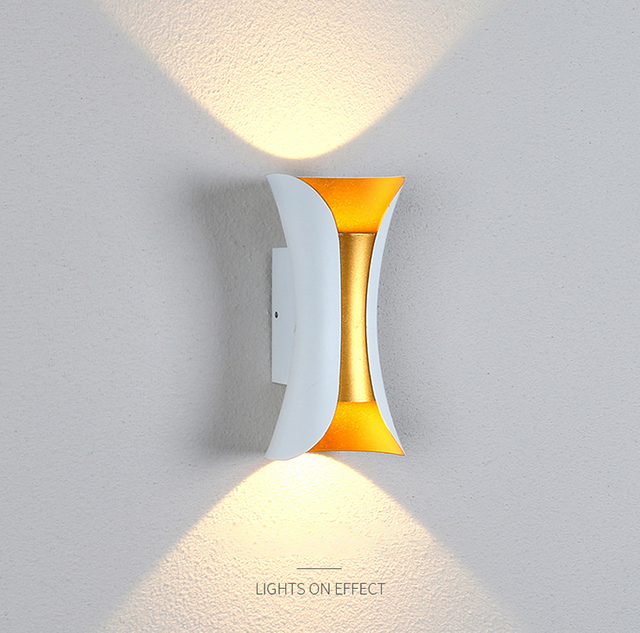 Lampada da parete moderna decorativa di alta qualità per interni Lampada a led per esterni per illuminazione della stanza e decorazione dell'hotel Illuminazione notturna Applique per esterni