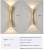 Groothandel Mode Decorate Indoor Zwart Goud Alluminio Acryl Ijzer Woonkamer LED Moderne Wandlamp