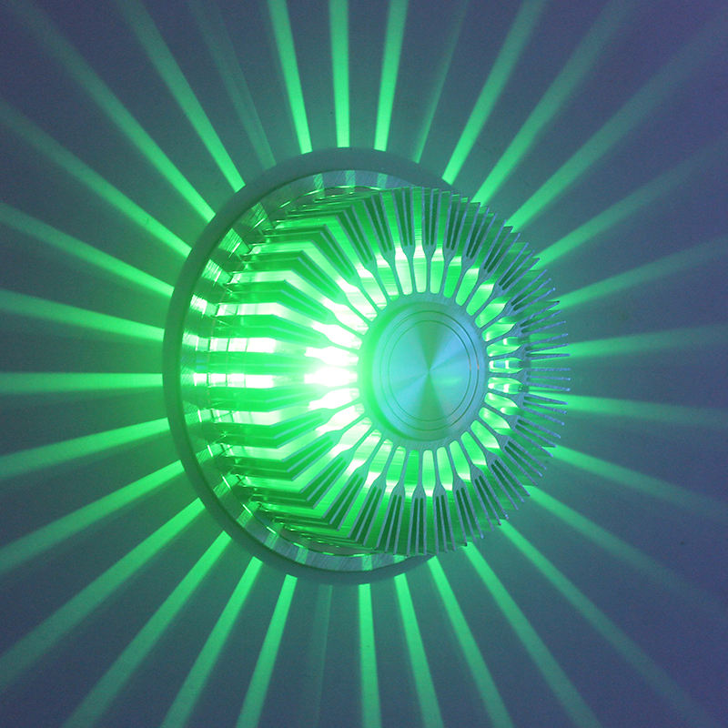 Applique da parete girasole 3W incorporata RGB con controller per lampada da parete per hotel per interni