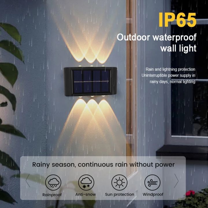 Luce solare da giardino a led in alluminio con sensore di movimento luce solare esterna a led