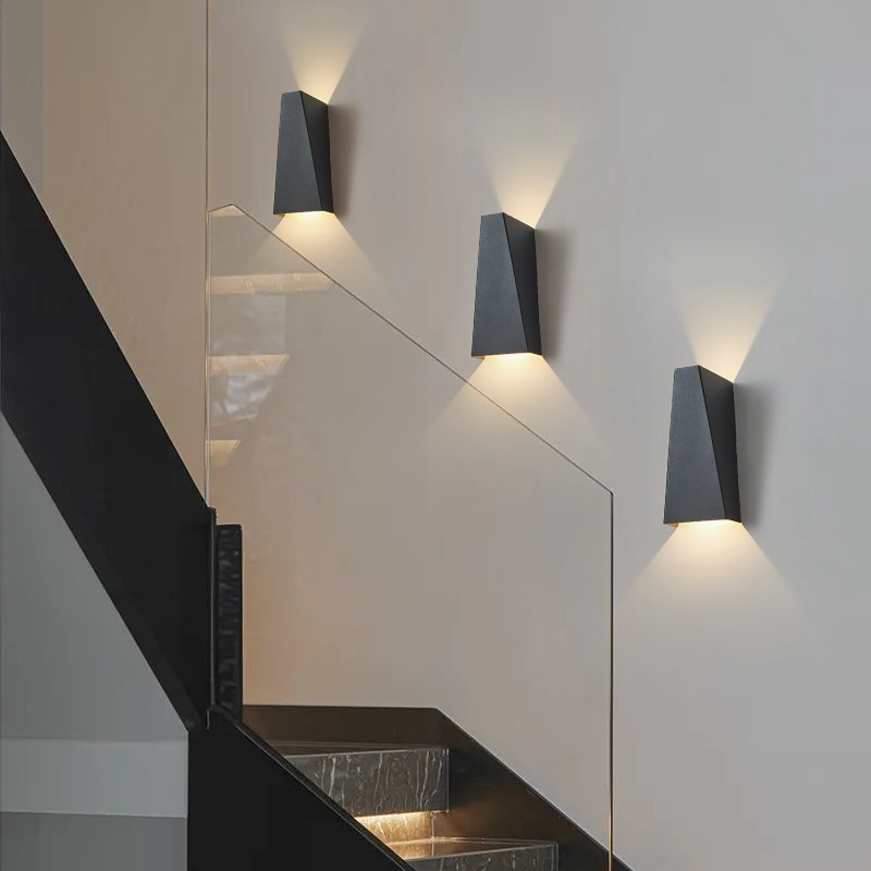 Modern Square 6W 12W LED Lampada da parete per interni Sconce in alluminio Illuminazione domestica Camera da letto Soggiorno Corridoio Decorare applique da parete AC85-265V