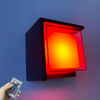 Lampada a led decorativa Illuminazione da parete quadrata in acrilico Lampada da parete impermeabile per interni con luce notturna per esterni in alluminio