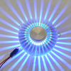 LED 3W applique da parete in alluminio tondo chip LED incorporato RGB lampada da parete decorativa da parete con sfondo colorato girasole