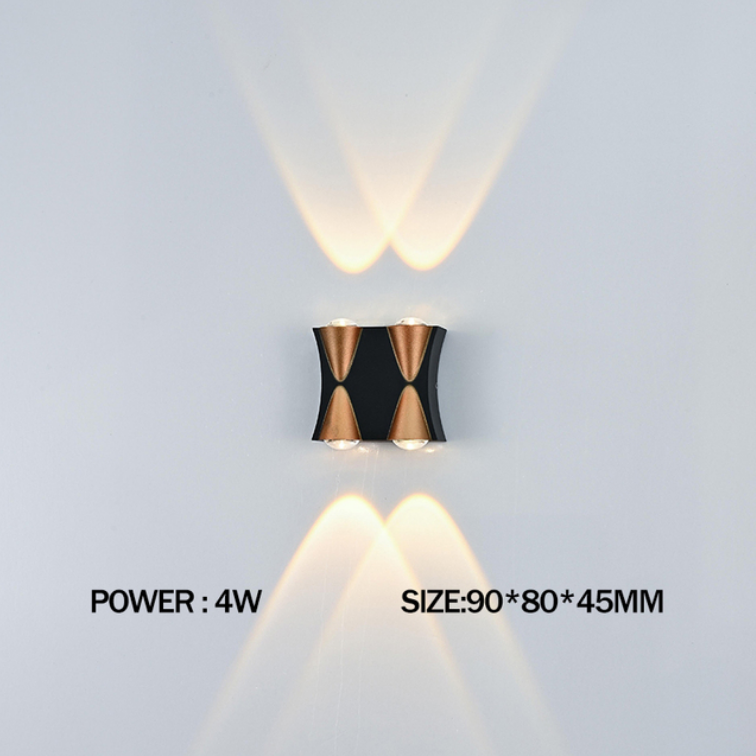 Lampada da parete per balcone da giardino impermeabile IP65 a LED Lampada da parete per interni ed esterni decorativa