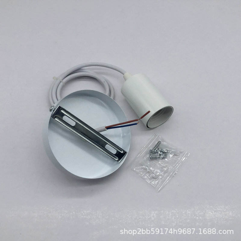 Portalampada da 10 cm + E27 Portalampada con corpo leggero Basi per lampade con cavo di commutazione per portalampada a sospensione a LED