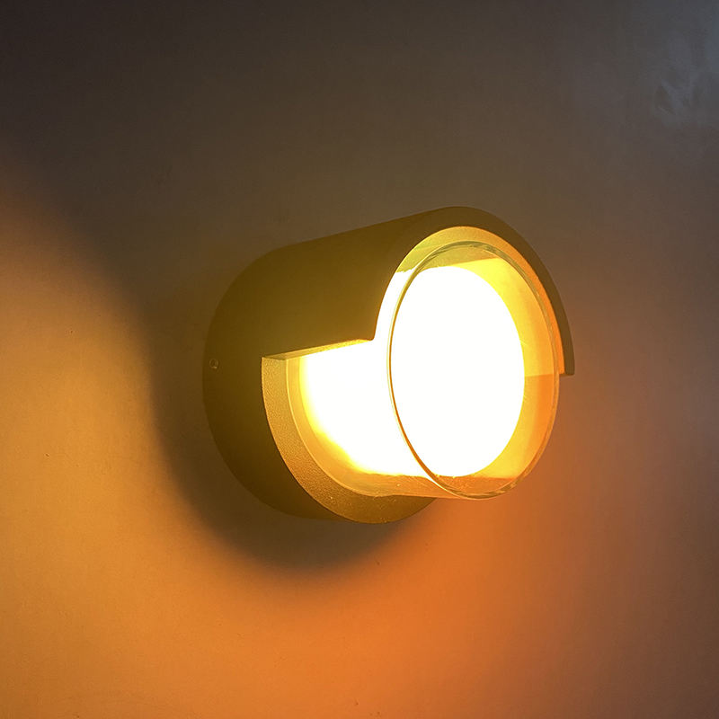 Nuovo 5W buon acrilico impermeabile Led Wandlamp Illuminazione per esterni Applique da parete Rgb con telecomando