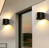 Hagood New Semicerchio Lampada da parete impermeabile 6W Applique da parete a LED Illuminazione per esterni Impermeabile IP65 Angolo di illuminazione regolabile