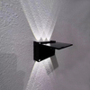 6W Solar Led Light Outdoor Impermeabile Solar Hight Lights Applique da parete Lampada da parete intelligente Lampada da parete solare Lampada da esterno