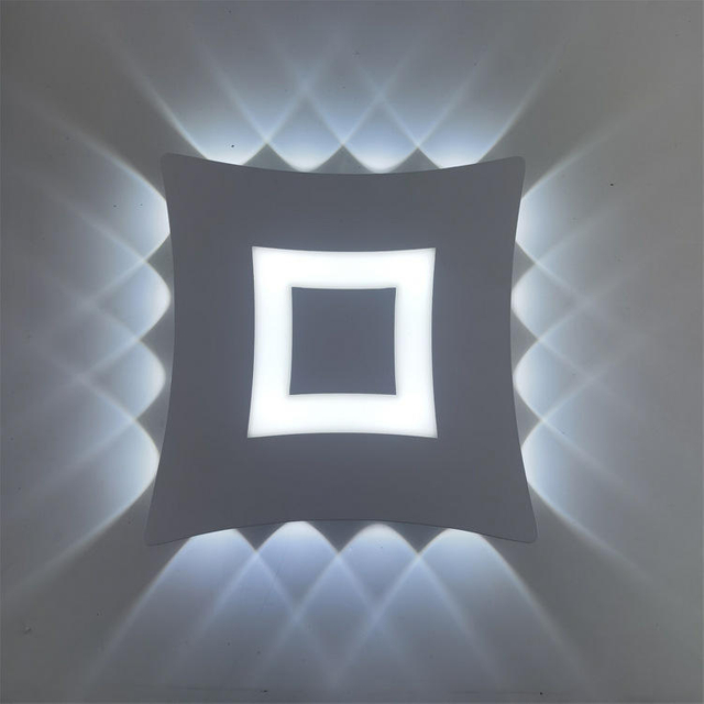 Lampada da parete moderna cubo lampada da parete a led impermeabile IP65 applique da parete per interni 110V 220V per illuminazione esterna bagno 4W 6W 8W