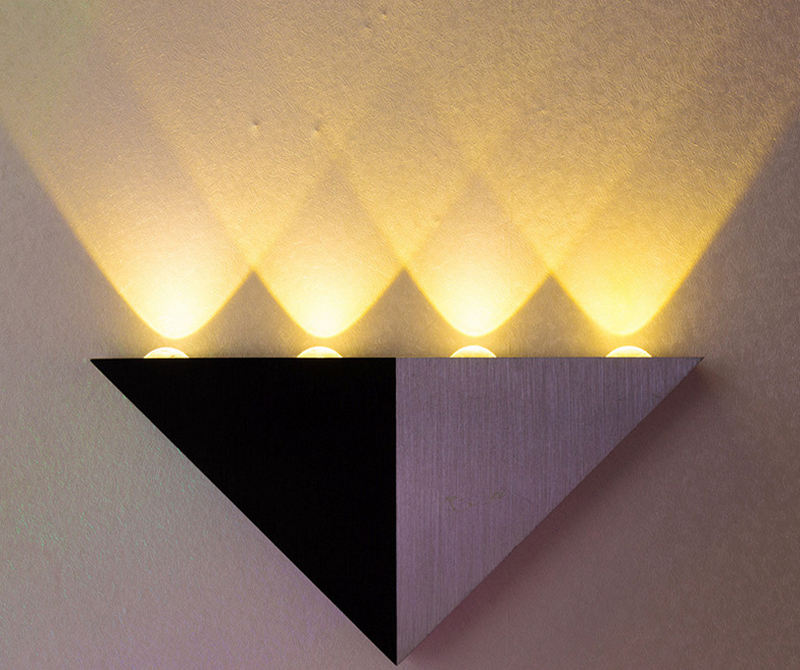 Hagood nuova applique da parete a led decorativa triangolare da 5W AC85-265V illuminazione per interni Fantasia scandinava Semplice vintage moderno