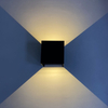 Lampada da parete a LED per esterni intelligente RGB 9W applique da parete in alluminio creativo applique da parete per scale domestiche bagno camera da letto luce Decora per interni
