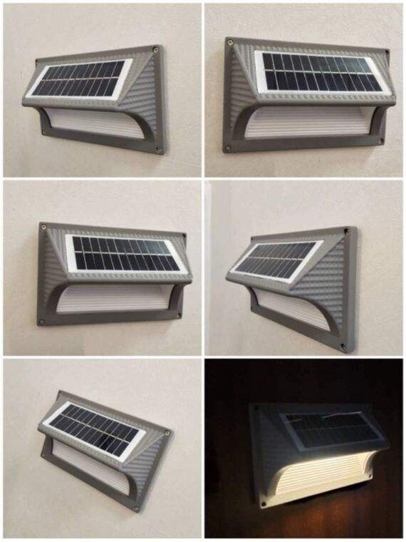 Lampada solare a induzione automatica per esterni popolare Amazon Illuminazione solare Lampada da parete con sensore di movimento stradale Lampada impermeabile IP65
