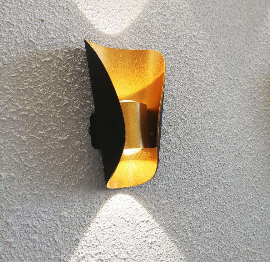 Lampada decorativa lampada da parete a led lampada da parete impermeabile grande barca e luce notturna per esterni alluminio semplice