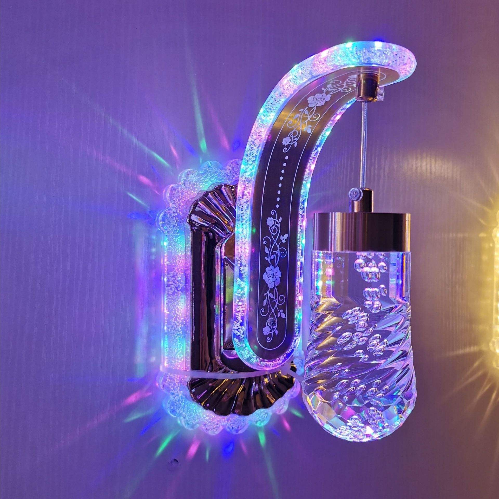 Lampada da parete per interni moderna in acrilico Lampada da comodino per camera da letto a LED Lampada da parete per applique Bianco caldo Bianco freddo per scale del corridoio della camera da letto