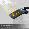 Applique da parete di alta qualità a led RGB luci solari da esterno con codificatore di data