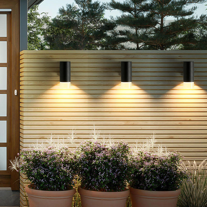 5W 12W COB Up Down Dual-Head Outdoor Led Wandlamp Wandlamp Cylinder Indoor Balkon Armatuur Waterdicht IP65 Veranda Lamp