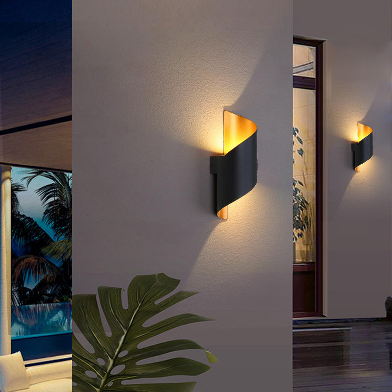 Indoor Outdoor 10W Up And Down Lampada da parete AC85-265V IP65 Applique da parete a led per scale in alluminio Decora applique da parete a LED per camera da letto