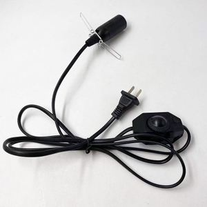 E14 301 dimmer switch 1.8m wire 1.5mwire 2m wire US/ EU Plug Light 301 dimmer switch E14 primavera corpo nudo interruttore spina lampada