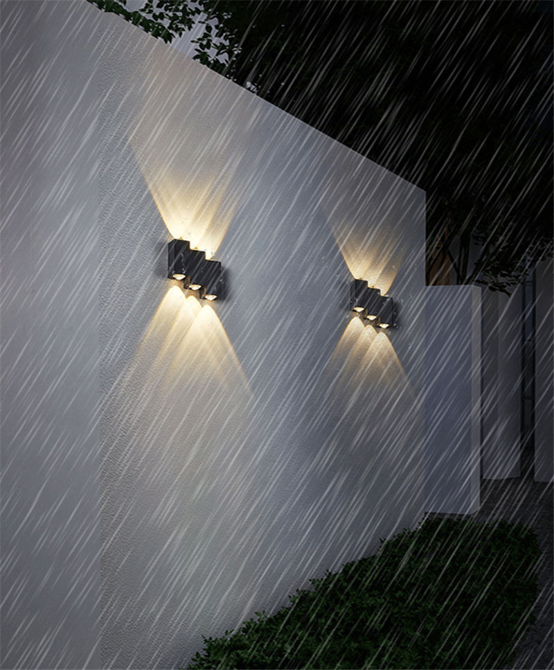 Lampada da parete per scale impermeabile a luce decorativa a LED e moderna luce notturna per esterni Lampada da parete a LED per esterni da parete impermeabile