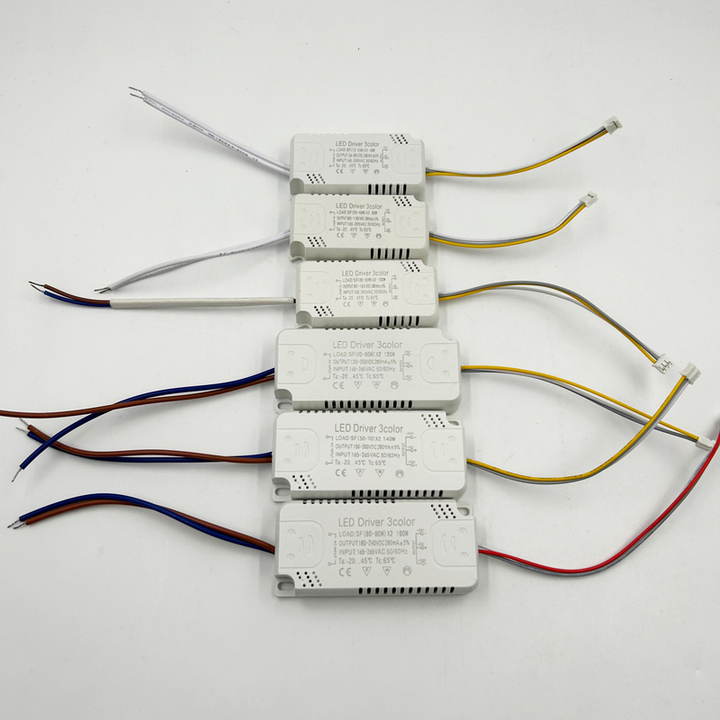 Driver LED da 100 W 140 W 160 W Trasformatori di illuminazione Driver a tre temperature di colore Alimentatore chip LED COB Not-Warterpoof