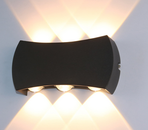 Moderno e minimalista Outdoor Indoor Hotel Corridoio Corridoio Porta Cortile Scala Portico LED Impermeabile Luna Lampada da parete Applique da esterno