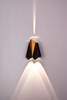 Lampada da parete a led impermeabile IP65 da esterno nera Lampada da parete da giardino moderna economica in alluminio ad alto lume Vendita calda Nessuna batteria montata a parete