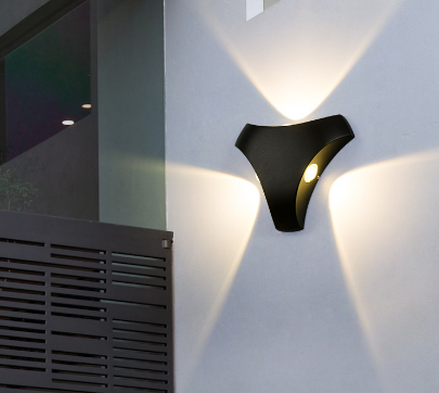 3W lampada da parete per esterni corridoio impermeabile scala porta del cortile esterno LED lampada impermeabile super luminosa triangolo lampada da esterno