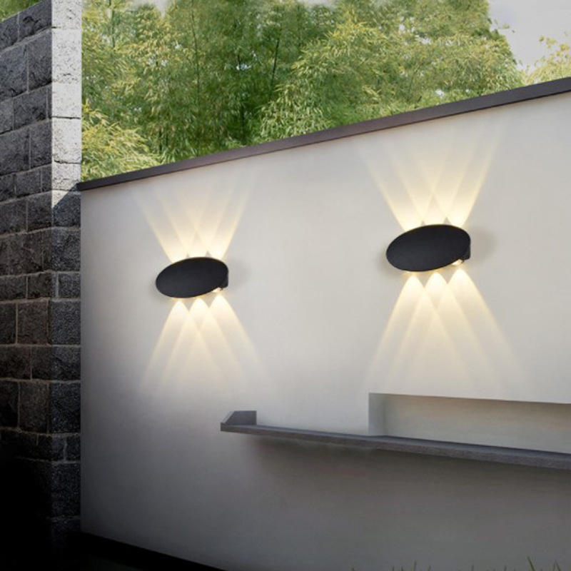 Lampada da parete a led per soffitto di alta qualità con luce solare da esterno di fabbrica rotonda cinese per illuminazione di sicurezza al 100%.