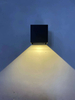 Lampade da parete a led moderne da esterno impermeabili IP65 quadrate nere bianche 20w per giardino