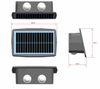 4W 6W Solar Led Light Outdoor Impermeabile Solar Hight Lights Applique da parete Lampada da parete intelligente Lampada da parete solare Lampada da esterno