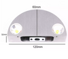 Lampada da parete a LED a semicerchio in stile unico 3w Applique da parete in alluminio su e giù per il soggiorno del corridoio del comodino della camera da letto di casa