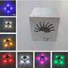Lampada da parete RGB fantasia in alluminio da 3W per la decorazione della galleria d'arte, lampada da balcone anteriore, portico