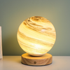 Pianeta lampada di vetro luna Pianeta lampada decorazione camera da letto comodino luce notturna Regalo di compleanno creativo lampada da tavolo a pagamento lampada da tavolo