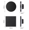8W 12W 15W Modern Led Light LED Moon Lights Forma rotonda o quadrata Lampade da comodino per interni di alta qualità per interni Applique da parete per interni